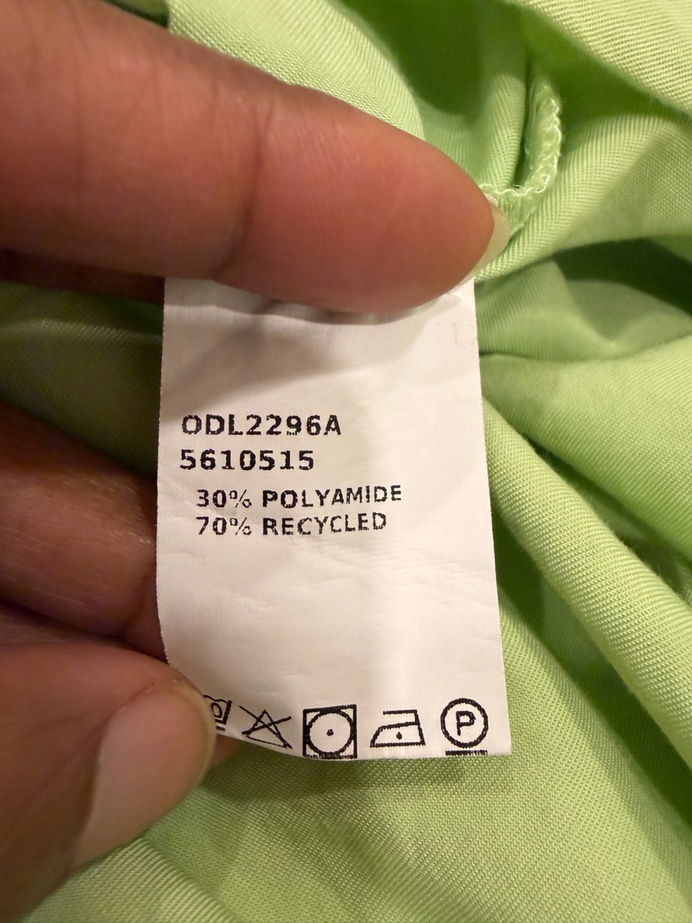 Lime Green Button-Front Tie-Waist Midi Dress - Picture 4 of 5